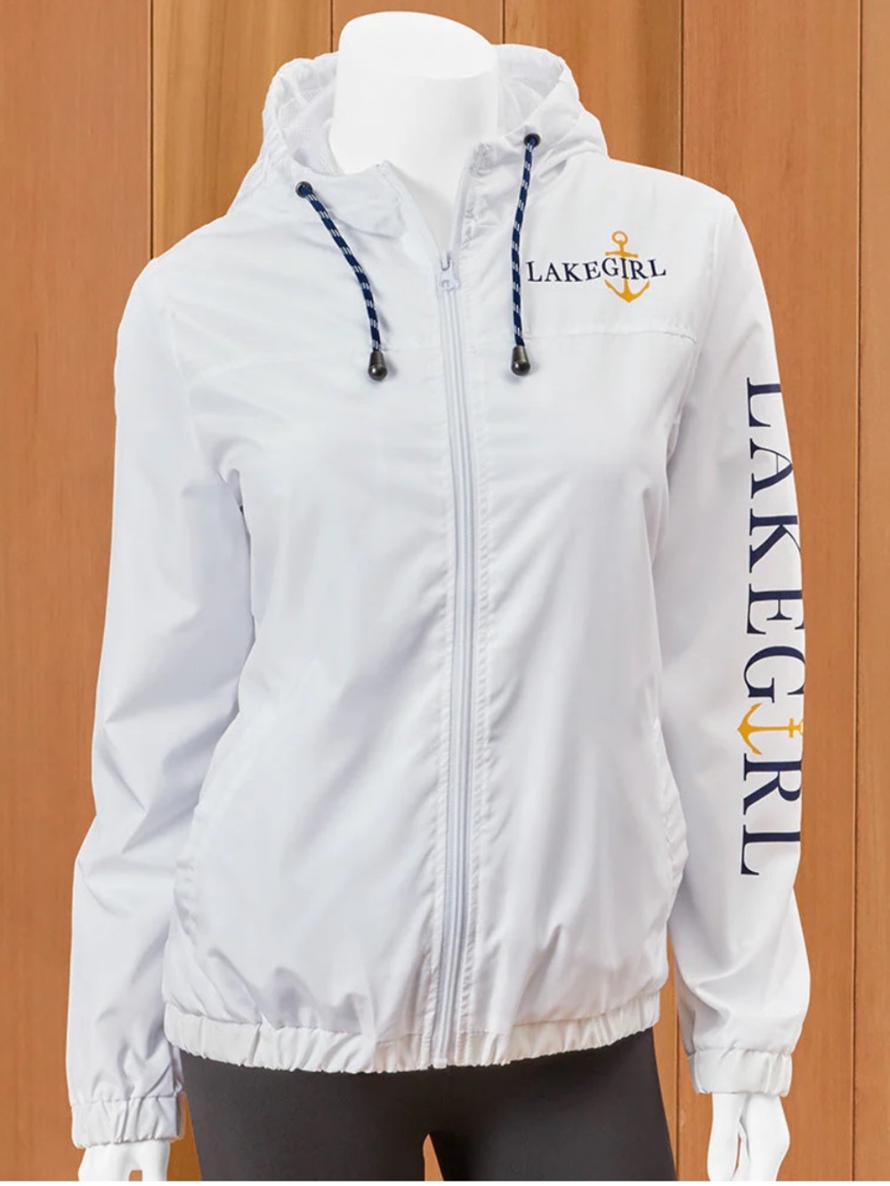 LIKE NEW Lakegirl Women's Size L Full Zip Windbreaker Jacket